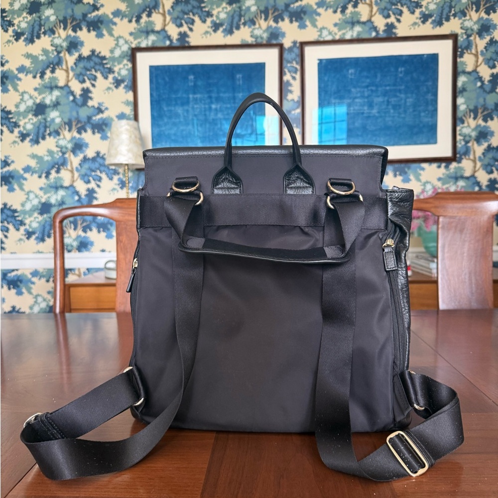 Storksak St. James Leather Diaper Bag Backpack - Picture 11 of 12
